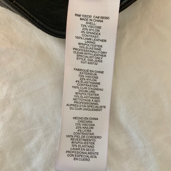 NEW Joie Iridessa Mixed Media Leather Moto Jacket - Picture 7 of 7